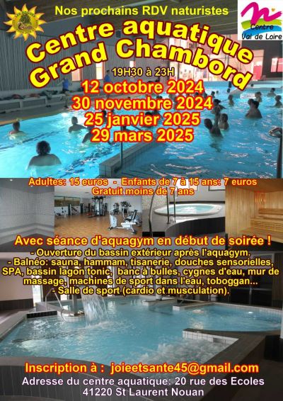 Flyer Grand Chambord Prochaines séances 2024 2025