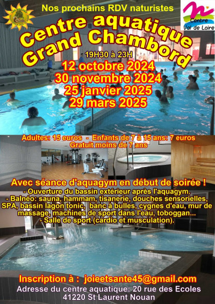 Flyer Grand Chambord Prochaines séances 2024 2025